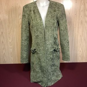 Vintage Open Front Cardigan by Jolibel Made in Canada size large